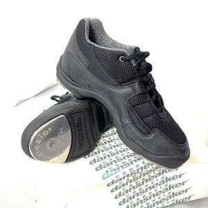 Capezio Dansneaker Tap Black Shoes NWT NOS Size 8